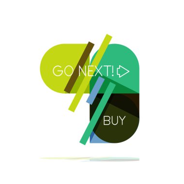 En az daire temiz soyut seçeneği adım Infographic tasarım öğesi, geometrik şekiller - Tur kareler, daireler ve satırları düzeni ile örnek metin