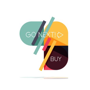 En az daire temiz soyut seçeneği adım Infographic tasarım öğesi, geometrik şekiller - Tur kareler, daireler ve satırları düzeni ile örnek metin