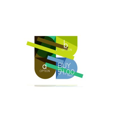 En az daire temiz soyut seçeneği adım Infographic tasarım öğesi, geometrik şekiller - Tur kareler, daireler ve satırları düzeni ile örnek metin