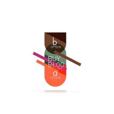 En az daire temiz soyut seçeneği adım Infographic tasarım öğesi, geometrik şekiller - Tur kareler, daireler ve satırları düzeni ile örnek metin