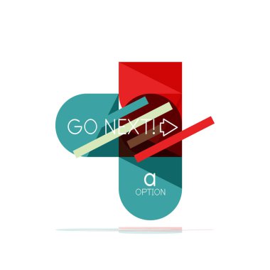 En az daire temiz soyut seçeneği adım Infographic tasarım öğesi, geometrik şekiller - Tur kareler, daireler ve satırları düzeni ile örnek metin