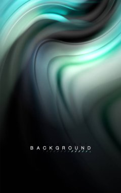 Sıvı sıvı renkler tasarım, renkli mermer veya plastik dalgalı doku arka plan, siyah, iş veya teknoloji sunu veya web broşür için parlak renkli öğeleri kapak tasarımı, duvar kağıdı