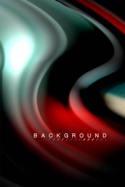 Sıvı sıvı renkler tasarım, renkli mermer veya plastik dalgalı doku arka plan, siyah, iş veya teknoloji sunu veya web broşür için parlak renkli öğeleri kapak tasarımı, duvar kağıdı