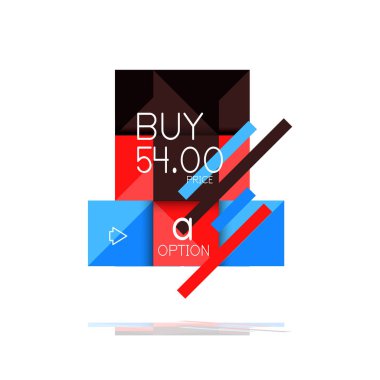 Kare seçeneğinin Infographic afiş. Bilgi ve veri görselleştirme, geometrik tasarım