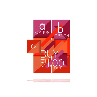 Kare seçeneğinin Infographic afiş. Bilgi ve veri görselleştirme, geometrik tasarım