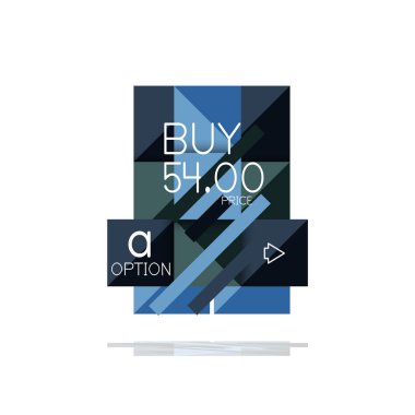 Kare seçeneğinin Infographic afiş. Bilgi ve veri görselleştirme, geometrik tasarım