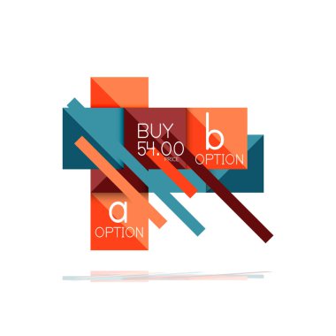 Kare seçeneğinin Infographic afiş. Bilgi ve veri görselleştirme, geometrik tasarım