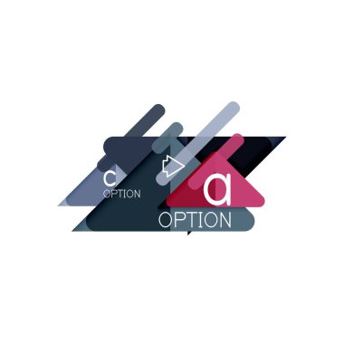 Üçgen veri görselleştirme tasarım, seçenek Infographic düzen