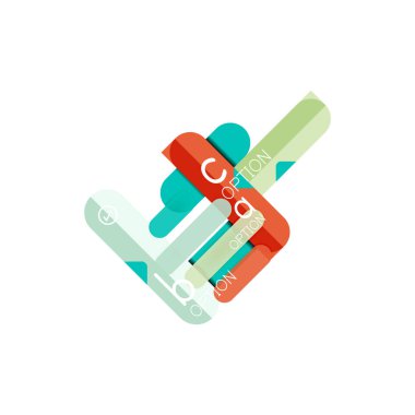 Özet satırları geometrik Infographic layoutabstract satırları geometrik Infographic düzeni, veri görselleştirme tasarım, seçeneği adım adım programı, web kutusu