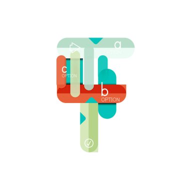 Özet satırları geometrik Infographic layoutabstract satırları geometrik Infographic düzeni, veri görselleştirme tasarım, seçeneği adım adım programı, web kutusu