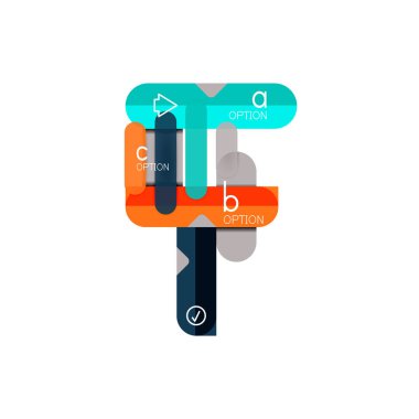 Özet satırları geometrik Infographic layoutabstract satırları geometrik Infographic düzeni, veri görselleştirme tasarım, seçeneği adım adım programı, web kutusu