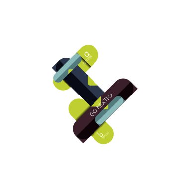 Özet satırları geometrik Infographic layoutabstract satırları geometrik Infographic düzeni, veri görselleştirme tasarım, seçeneği adım adım programı, web kutusu