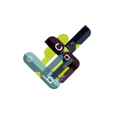 Özet satırları geometrik Infographic layoutabstract satırları geometrik Infographic düzeni, veri görselleştirme tasarım, seçeneği adım adım programı, web kutusu