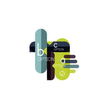 Özet satırları geometrik Infographic layoutabstract satırları geometrik Infographic düzeni, veri görselleştirme tasarım, seçeneği adım adım programı, web kutusu