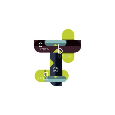 Özet satırları geometrik Infographic layoutabstract satırları geometrik Infographic düzeni, veri görselleştirme tasarım, seçeneği adım adım programı, web kutusu