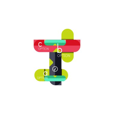 Özet satırları geometrik Infographic layoutabstract satırları geometrik Infographic düzeni, veri görselleştirme tasarım, seçeneği adım adım programı, web kutusu