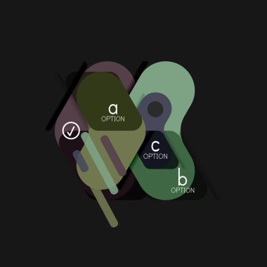 Düz tasarım geometrik infographics, ok şekli vektör etiket veya etiket, Fiyat etiketleri, promosyon rozet, simgesi tasarım, kağıt tarzı düzeni verileri grafik görselleştirme adım adım süreci için için teklif