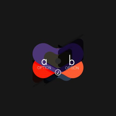 Düz tasarım geometrik infographics, ok şekli vektör etiket veya etiket, Fiyat etiketleri, promosyon rozet, simgesi tasarım, kağıt tarzı düzeni verileri grafik görselleştirme adım adım süreci için için teklif