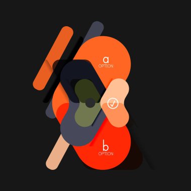 Düz tasarım geometrik infographics, ok şekli vektör etiket veya etiket, Fiyat etiketleri, promosyon rozet, simgesi tasarım, kağıt tarzı düzeni verileri grafik görselleştirme adım adım süreci için için teklif