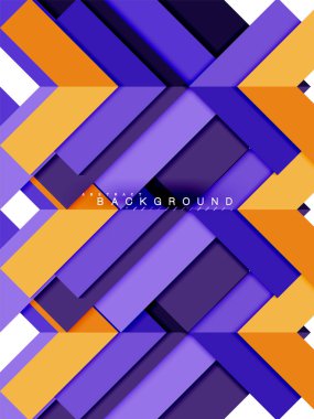 Çok renkli soyut geometrik şekiller, geometri arka plan web afiş için