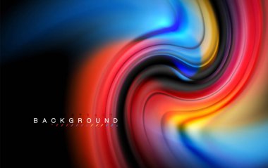 Sıvı sıvı renkler tasarım, renkli mermer veya plastik dalgalı doku arka plan, siyah, iş veya teknoloji sunu veya web broşür için parlak renkli öğeleri kapak tasarımı, duvar kağıdı