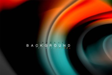 Sıvı sıvı renkler tasarım, renkli mermer veya plastik dalgalı doku arka plan, siyah, iş veya teknoloji sunu veya web broşür için parlak renkli öğeleri kapak tasarımı, duvar kağıdı