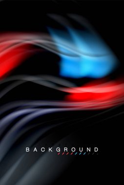 Sıvı sıvı renkler tasarım, renkli mermer veya plastik dalgalı doku arka plan, siyah, iş veya teknoloji sunu veya web broşür için parlak renkli öğeleri kapak tasarımı, duvar kağıdı