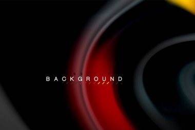 Sıvı sıvı renkler tasarım, renkli mermer veya plastik dalgalı doku arka plan, siyah, iş veya teknoloji sunu veya web broşür için parlak renkli öğeleri kapak tasarımı, duvar kağıdı