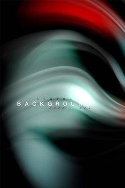 Sıvı sıvı renkler tasarım, renkli mermer veya plastik dalgalı doku arka plan, siyah, iş veya teknoloji sunu veya web broşür için parlak renkli öğeleri kapak tasarımı, duvar kağıdı