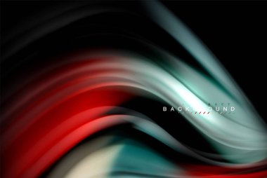 Sıvı sıvı renkler tasarım, renkli mermer veya plastik dalgalı doku arka plan, siyah, iş veya teknoloji sunu veya web broşür için parlak renkli öğeleri kapak tasarımı, duvar kağıdı