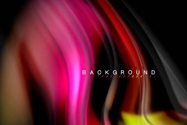 Sıvı sıvı renkler tasarım, renkli mermer veya plastik dalgalı doku arka plan, siyah, iş veya teknoloji sunu veya web broşür için parlak renkli öğeleri kapak tasarımı, duvar kağıdı