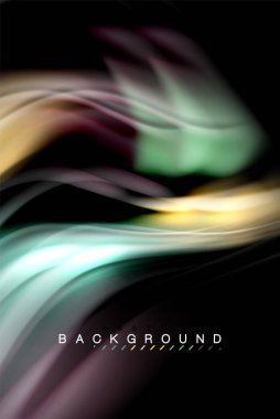 Sıvı sıvı renkler tasarım, renkli mermer veya plastik dalgalı doku arka plan, siyah, iş veya teknoloji sunu veya web broşür için parlak renkli öğeleri kapak tasarımı, duvar kağıdı