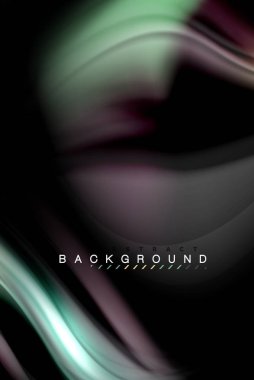 Sıvı sıvı renkler tasarım, renkli mermer veya plastik dalgalı doku arka plan, siyah, iş veya teknoloji sunu veya web broşür için parlak renkli öğeleri kapak tasarımı, duvar kağıdı