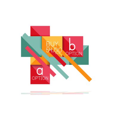 Kare seçeneğinin Infographic afiş. Bilgi ve veri görselleştirme, geometrik tasarım