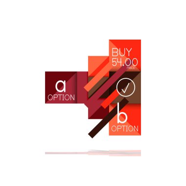 Kare seçeneğinin Infographic afiş. Bilgi ve veri görselleştirme, geometrik tasarım