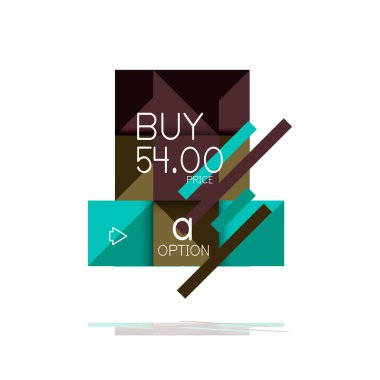 Kare seçeneğinin Infographic afiş. Bilgi ve veri görselleştirme, geometrik tasarım