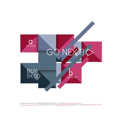 Kare seçeneğinin Infographic afiş. Bilgi ve veri görselleştirme, geometrik tasarım