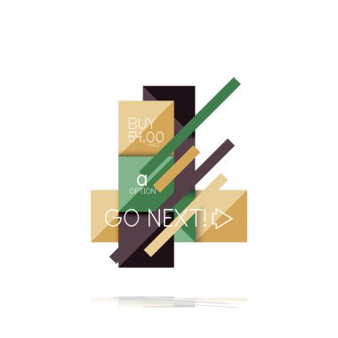 Kare seçeneğinin Infographic afiş. Bilgi ve veri görselleştirme, geometrik tasarım