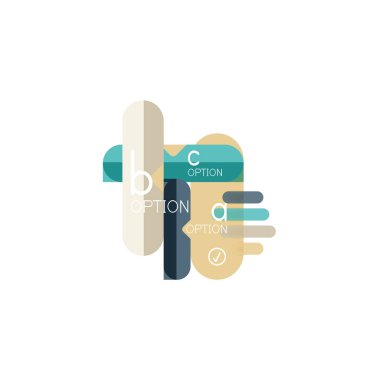 Özet satırları geometrik Infographic layoutabstract satırları geometrik Infographic düzeni, veri görselleştirme tasarım, seçeneği adım adım programı, web kutusu