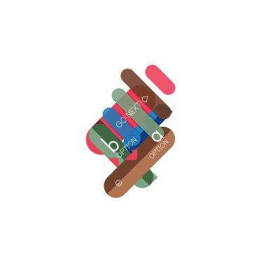 Özet satırları geometrik Infographic layoutabstract satırları geometrik Infographic düzeni, veri görselleştirme tasarım, seçeneği adım adım programı, web kutusu