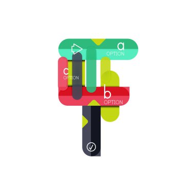 Özet satırları geometrik Infographic layoutabstract satırları geometrik Infographic düzeni, veri görselleştirme tasarım, seçeneği adım adım programı, web kutusu