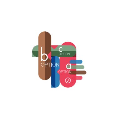 Özet satırları geometrik Infographic layoutabstract satırları geometrik Infographic düzeni, veri görselleştirme tasarım, seçeneği adım adım programı, web kutusu