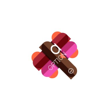 Özet satırları geometrik Infographic layoutabstract satırları geometrik Infographic düzeni, veri görselleştirme tasarım, seçeneği adım adım programı, web kutusu