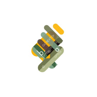 Özet satırları geometrik Infographic layoutabstract satırları geometrik Infographic düzeni, veri görselleştirme tasarım, seçeneği adım adım programı, web kutusu