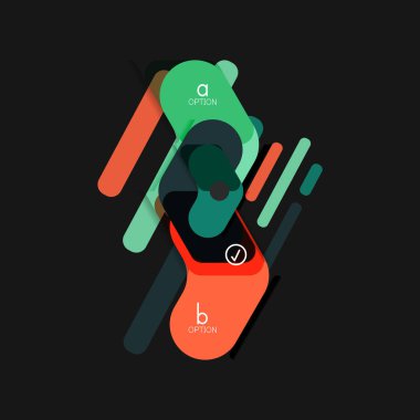 Düz tasarım geometrik infographics, ok şekli vektör etiket veya etiket, Fiyat etiketleri, promosyon rozet, simgesi tasarım, kağıt tarzı düzeni verileri grafik görselleştirme adım adım süreci için için teklif