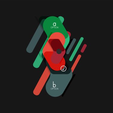 Düz tasarım geometrik infographics, ok şekli vektör etiket veya etiket, Fiyat etiketleri, promosyon rozet, simgesi tasarım, kağıt tarzı düzeni verileri grafik görselleştirme adım adım süreci için için teklif