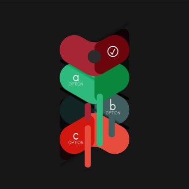 Düz tasarım geometrik infographics, ok şekli vektör etiket veya etiket, Fiyat etiketleri, promosyon rozet, simgesi tasarım, kağıt tarzı düzeni verileri grafik görselleştirme adım adım süreci için için teklif