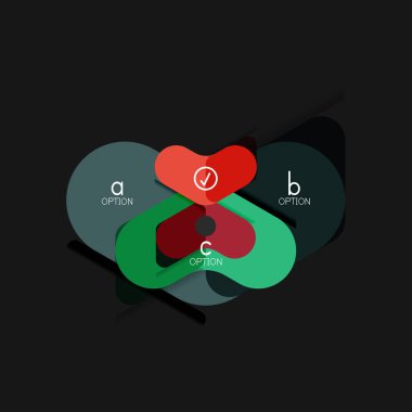 Düz tasarım geometrik infographics, ok şekli vektör etiket veya etiket, Fiyat etiketleri, promosyon rozet, simgesi tasarım, kağıt tarzı düzeni verileri grafik görselleştirme adım adım süreci için için teklif