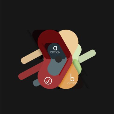 Düz tasarım geometrik infographics, ok şekli vektör etiket veya etiket, Fiyat etiketleri, promosyon rozet, simgesi tasarım, kağıt tarzı düzeni verileri grafik görselleştirme adım adım süreci için için teklif