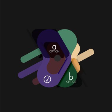 Düz tasarım geometrik infographics, ok şekli vektör etiket veya etiket, Fiyat etiketleri, promosyon rozet, simgesi tasarım, kağıt tarzı düzeni verileri grafik görselleştirme adım adım süreci için için teklif